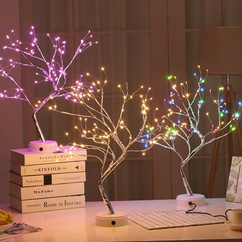 LED Christmas Tree Garland Lamp Night Light