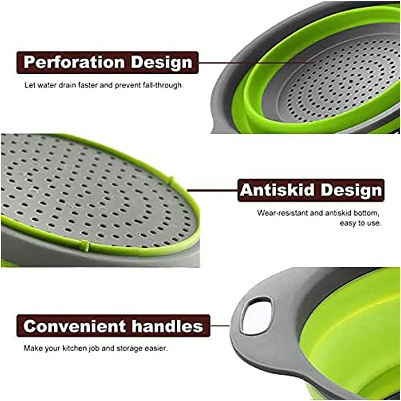 Silicone Collapsible Colander