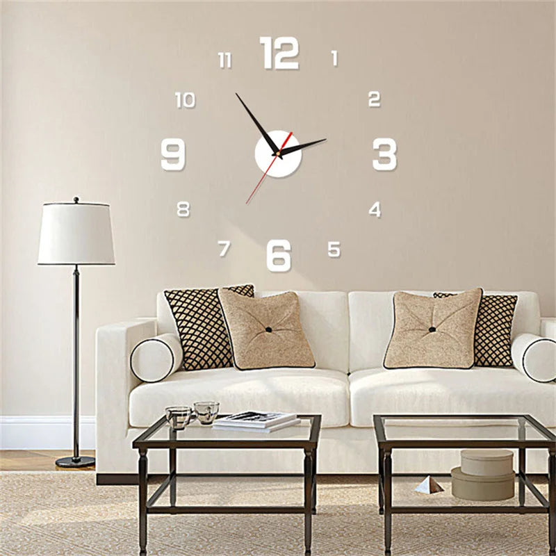 3D Frameless Wall Clock