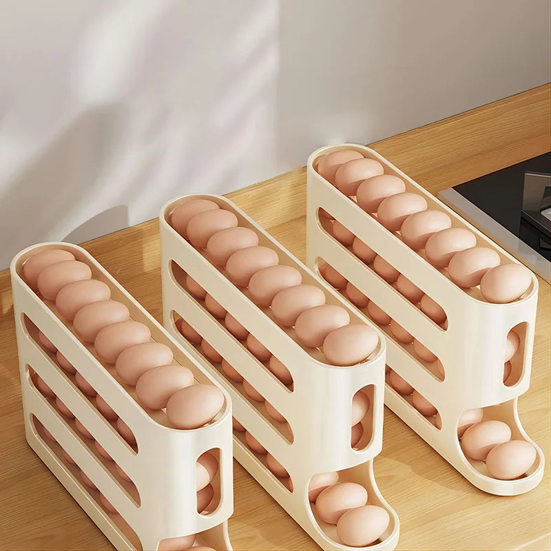 Automatic Rolling Egg Holder Rack