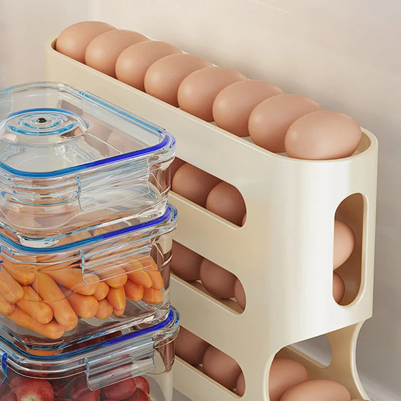 Automatic Rolling Egg Holder Rack