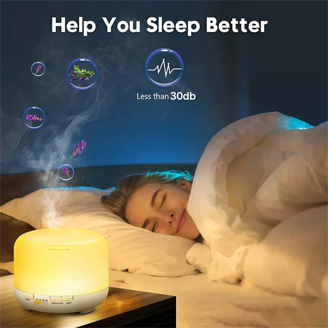 500ML USB Air Humidifier Essential Oil