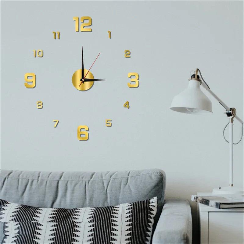 3D Frameless Wall Clock