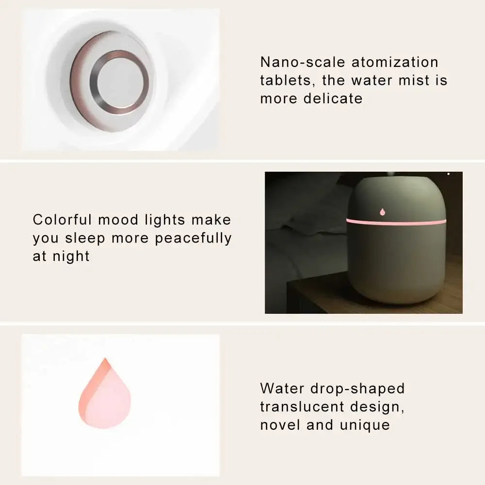 Mini Portable Water Drop Air Humidifier