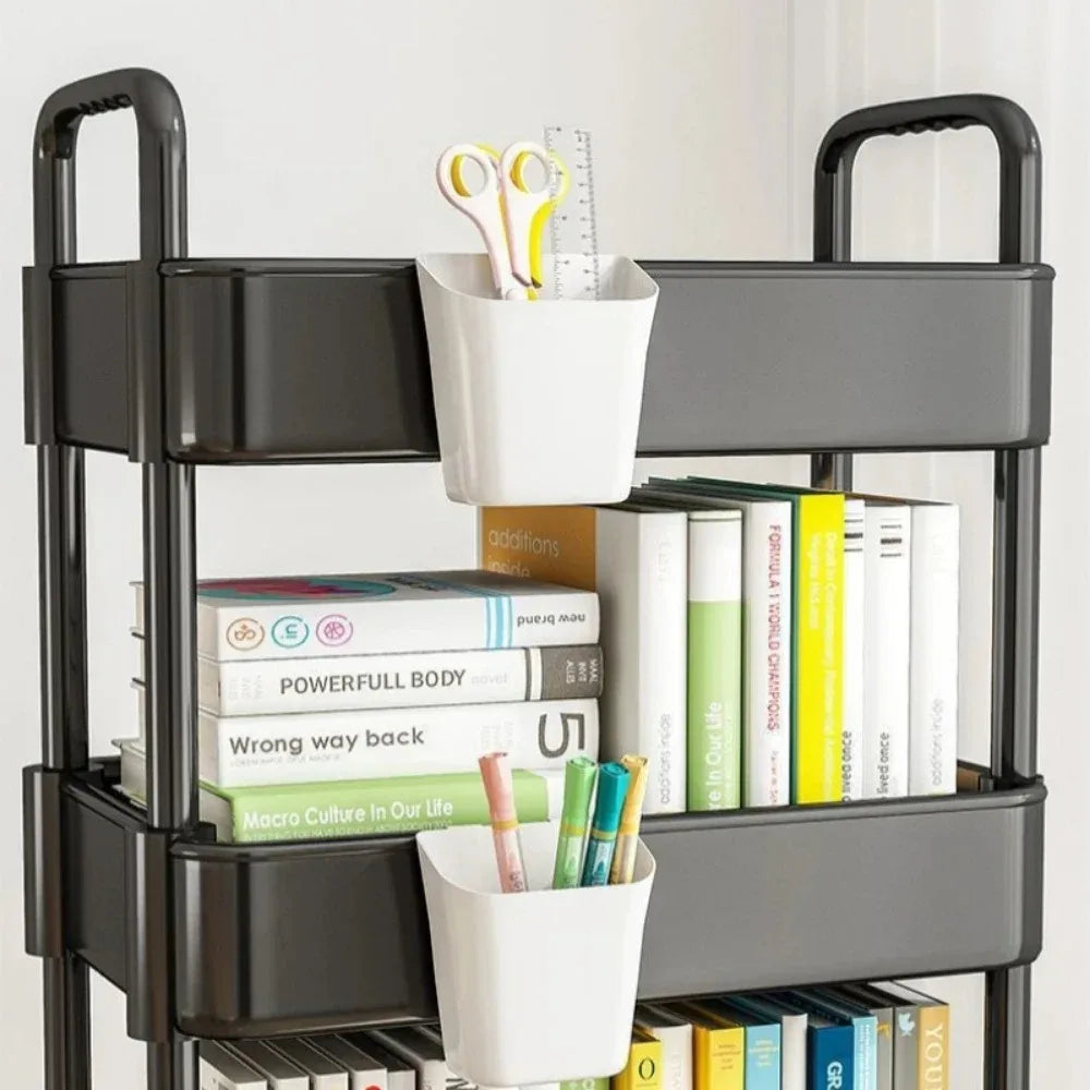 4 Tier Mobile Storage Rack Trolley