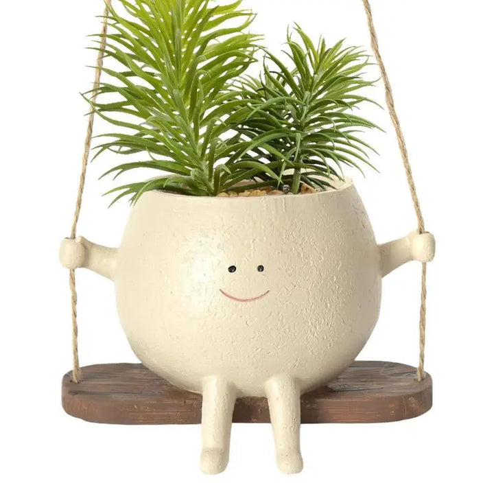 Lovely Face Hanging Planter