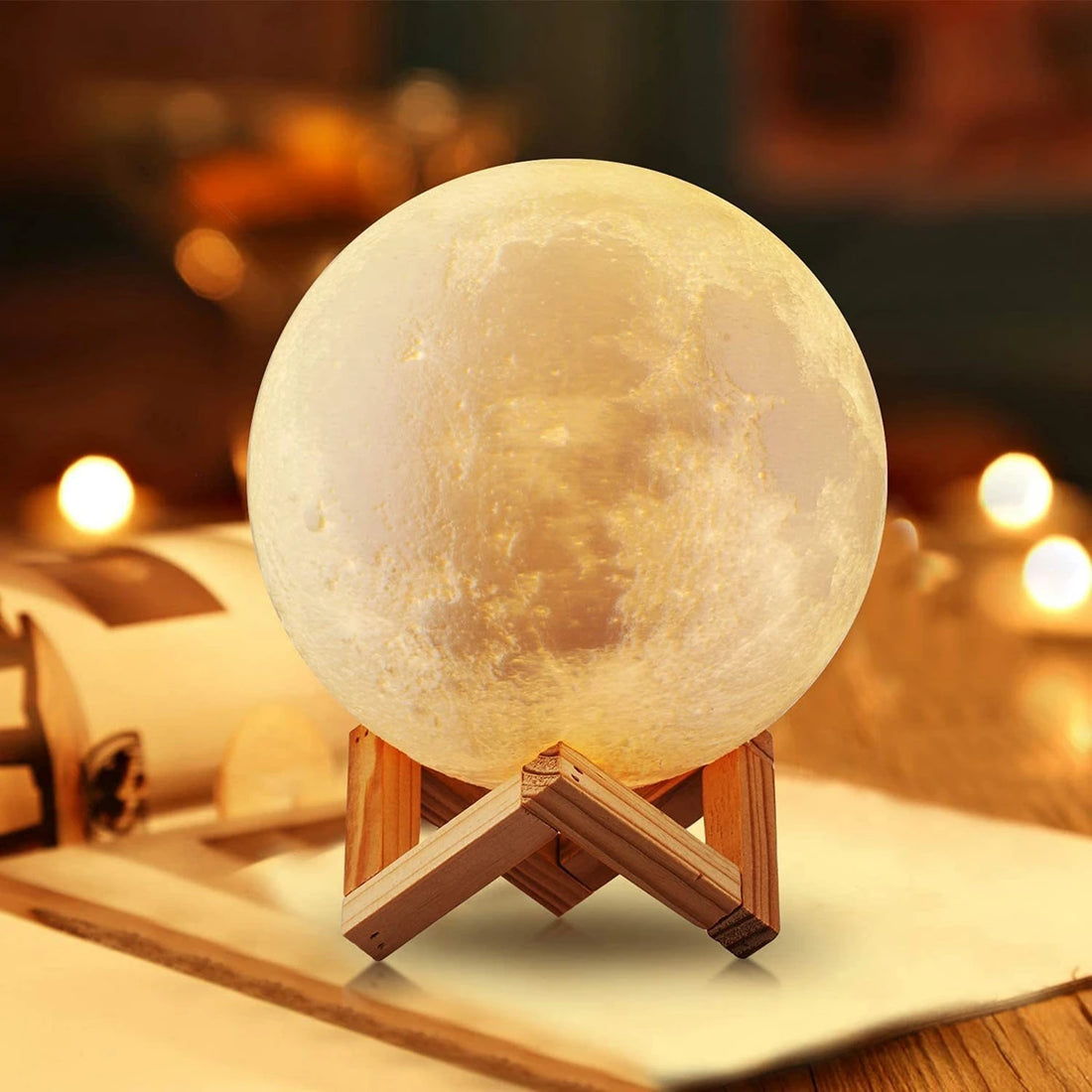 8cm Moon Lamp LED Night Light with