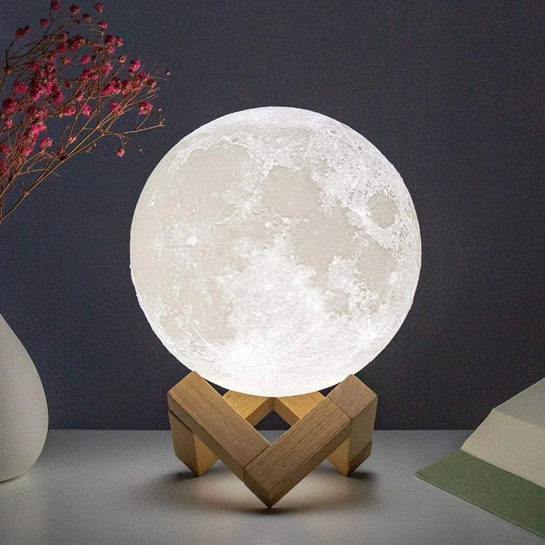 8cm Moon Lamp LED Night Light with